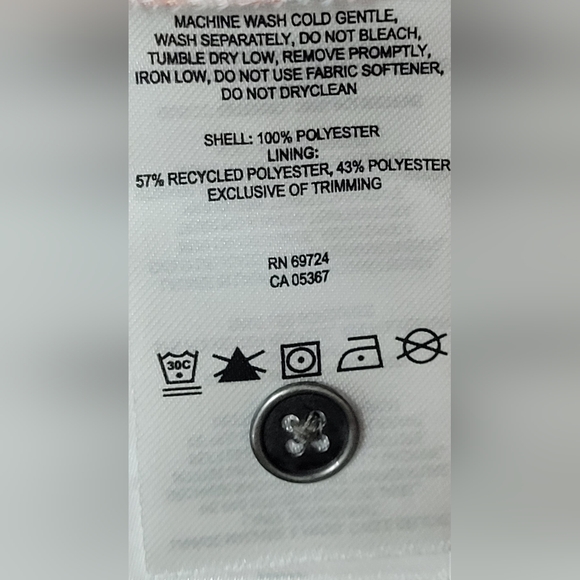 Women's Columbia  Striped Shirt button-down  Peach and White Size Medium - Picture 7 of 7